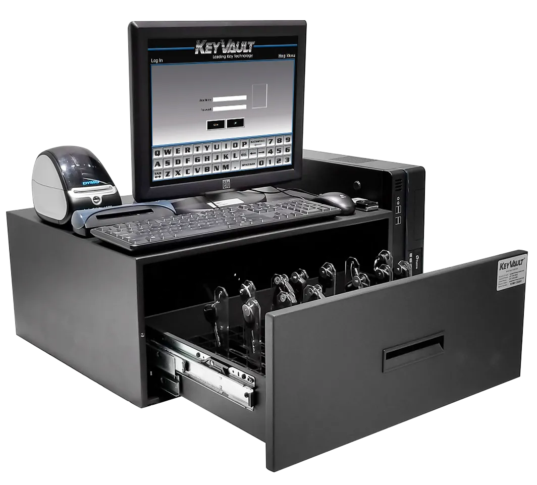KV - 1 Drawer Computer and Peripherals_Left_Open_Login